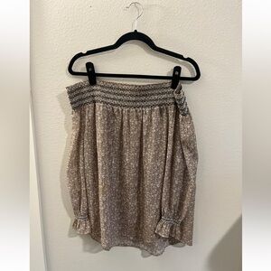 Rebecca Minkoff off shoulder blouse size large